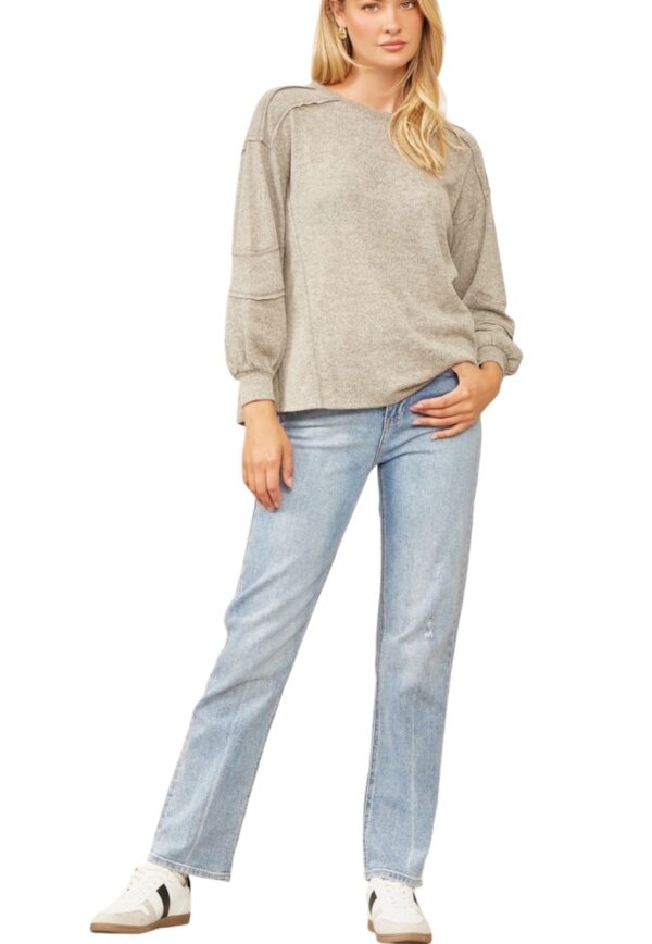 ANDREE HACCI KNIT CREW NECK KNIT TOP - Image 7