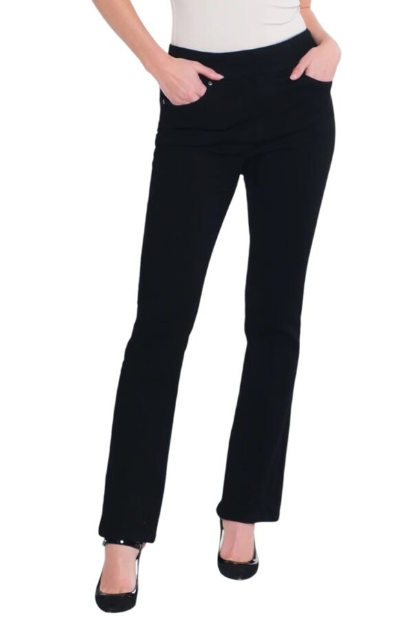 MULTIPLES SLIMSATION PULL ON DENIM FLARE - Image 2