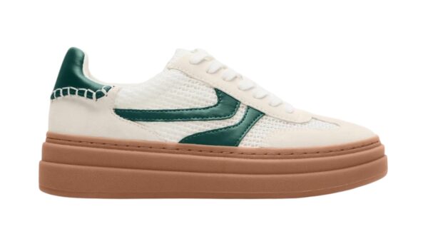 MADDEN GIRL DODGE SNEAKER GREEN & WHITE - Image 2