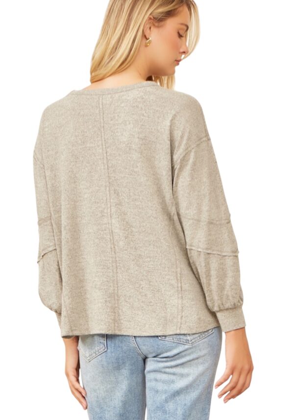 ANDREE HACCI KNIT CREW NECK KNIT TOP - Image 6