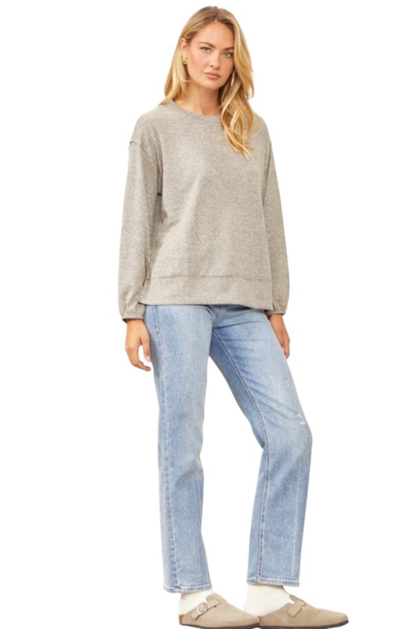 ANDREE SUPER SOFT KNIT CREW NECK TOP - Image 5