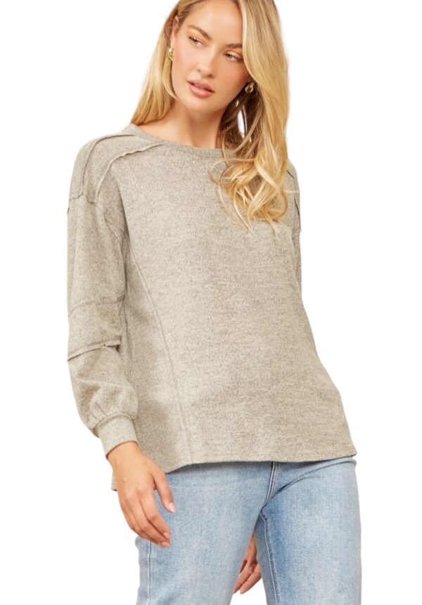 ANDREE HACCI KNIT CREW NECK KNIT TOP - Image 5
