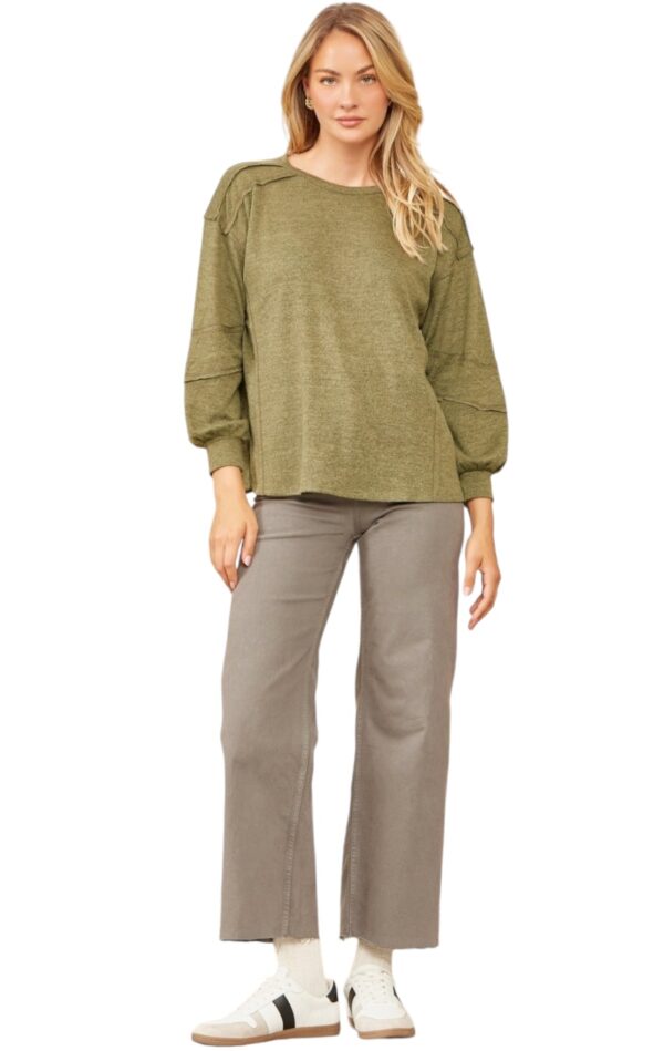 ANDREE HACCI KNIT CREW NECK KNIT TOP - Image 4