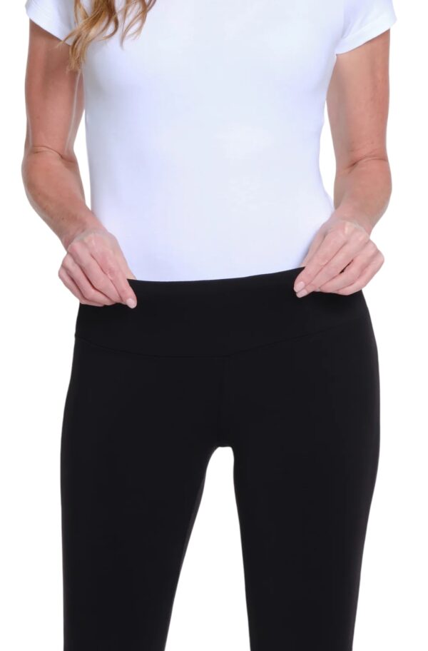 MULTIPLES WIDE BAND PULL-ON KNIT FLARE LEG - Image 2