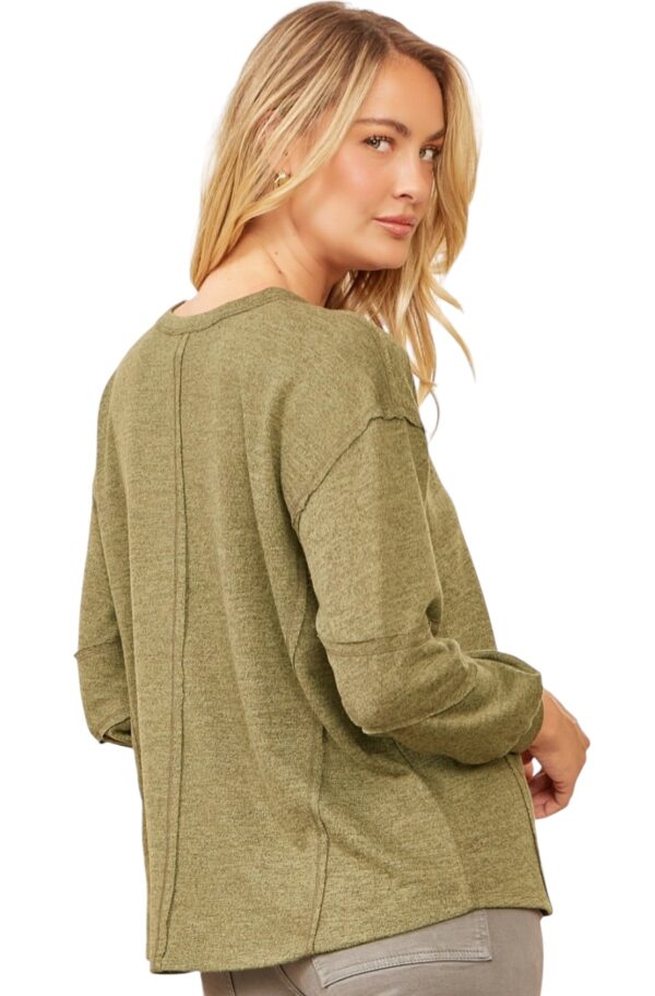 ANDREE HACCI KNIT CREW NECK KNIT TOP - Image 2