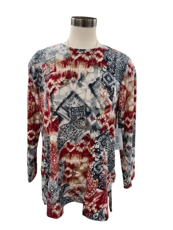 SOUTHERN LADY LIGHT WEIGHT PRINT SWEATER - Image 5