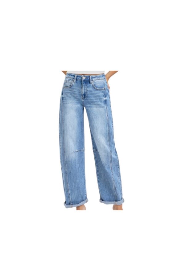 RISEN JEANS HIGH RISE BOYFRIEND BARREL JEAN