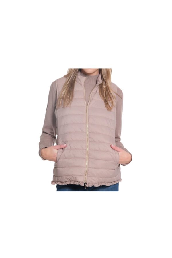 MULTIPLES SOLID LINED QUILTED VEST
