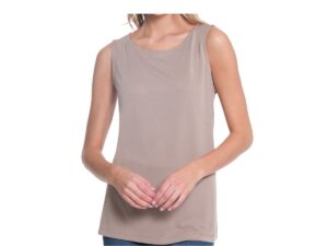 MULTIPLES SCOOP NECK KNIT TANK