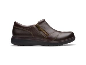 CLARKS CERTINA PURE DARK BROWN LEATHER