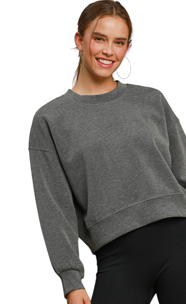 UMGEE LUXE KNIT WAIST LENGTH CREWNECK - Image 10