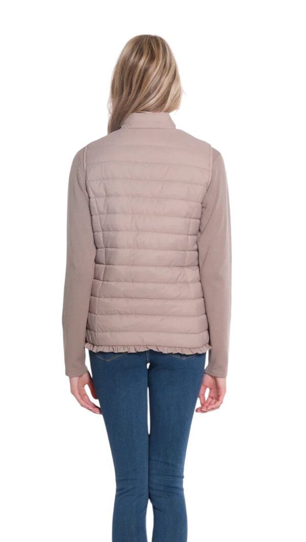 MULTIPLES SOLID LINED QUILTED VEST - Image 4