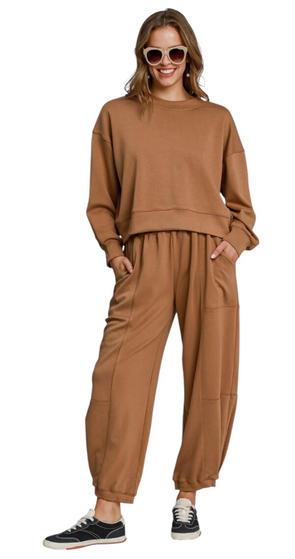 UMGEE LUXE KNIT WAIST LENGTH CREWNECK - Image 3