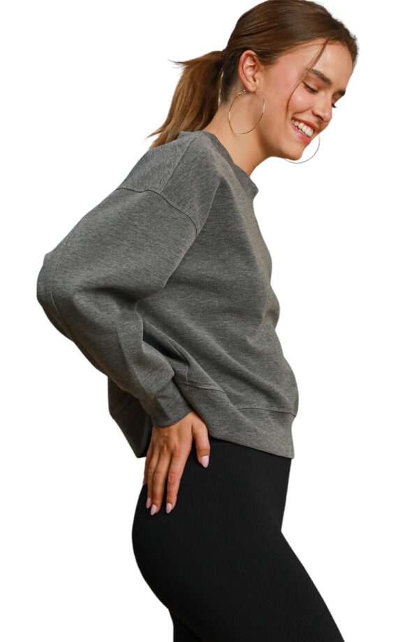 UMGEE LUXE KNIT WAIST LENGTH CREWNECK - Image 8