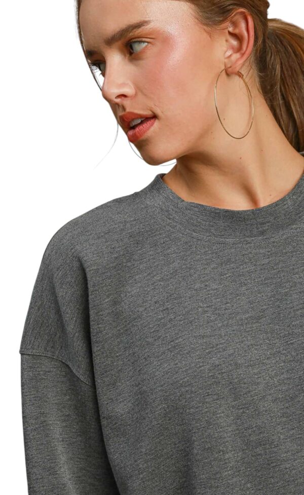 UMGEE LUXE KNIT WAIST LENGTH CREWNECK - Image 7