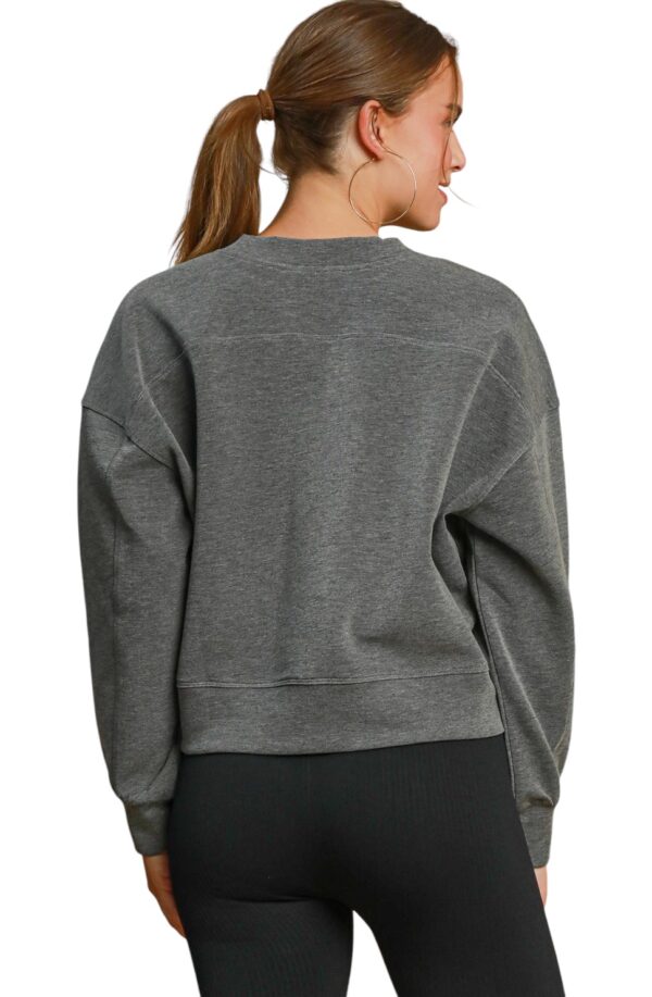 UMGEE LUXE KNIT WAIST LENGTH CREWNECK - Image 6