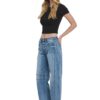 VERVET BY FLYING MONKEY HIGH RISE BARREL JEAN - Image 4