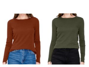 STACCATO CREW NECK BABY RIB TOP