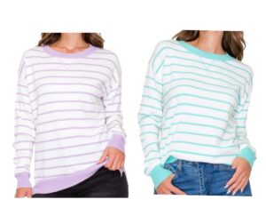 STACCATO SUPER SOFT STRIPED PULLOVER