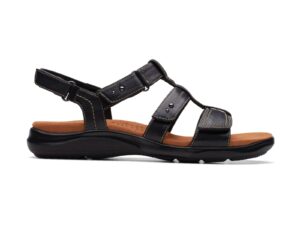 CLARKS KITLY STEP BLACK LEATHER