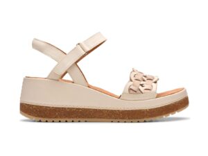 CLARKS KASSANDA BAR IN CREAM MULTI LEATHER