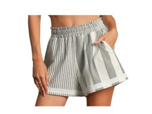 UMGEE KNIT MIXED STRIPE SHORTS
