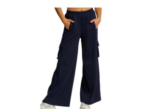 UMGEE LUXE KNIT WIDE LEG CARGO PANTS