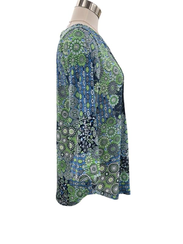 SOUTHERN LADY 3/4 SLEEVE PATCH PRINT TOP - Image 4