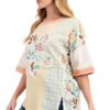 EASEL FLOWER PATCH MIXED PRINT TUNIC - Image 2