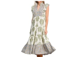 UMGEE MULTI PRINT MIDI DRESS