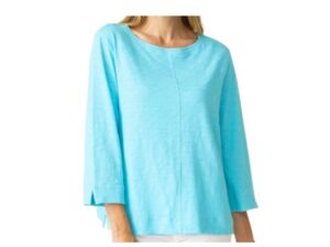 HABITAT COTTON PEBBLE BOATNECK TOP