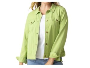 HABITAT STONEWASH COTTON KNIT JEAN JACKET