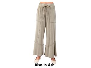 EASEL MINERAL WASH FRENCH TERRY PANTS