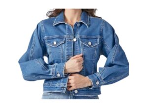 RISEN JEANS BALLOON SLEEVE DENIM JACKET