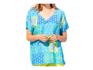 ESCAPE BY HABITAT REGATTA PAISLEY V-NECK TOP
