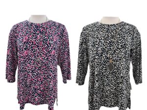 SOUTHERN LADY 3/4 SLEEVE ROUND NECK PRINT TOP