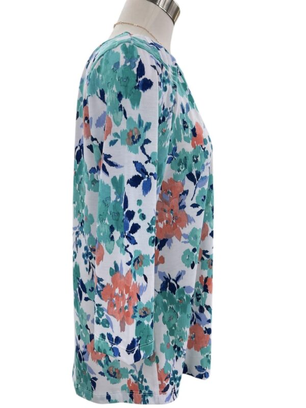 SOUTHERN LADY 3/4 SLEEVE FLORAL PRINT TOP - Image 3
