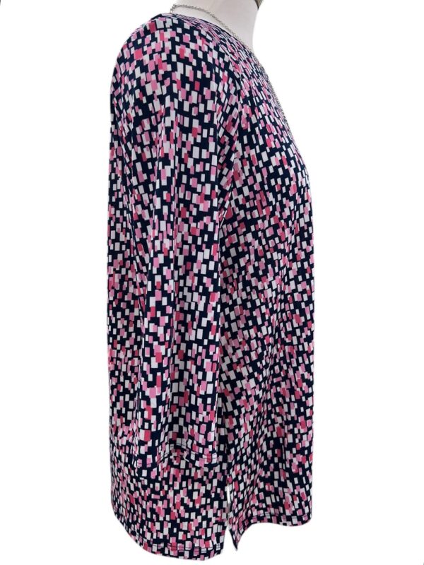 SOUTHERN LADY 3/4 SLEEVE ROUND NECK PRINT TOP - Image 3
