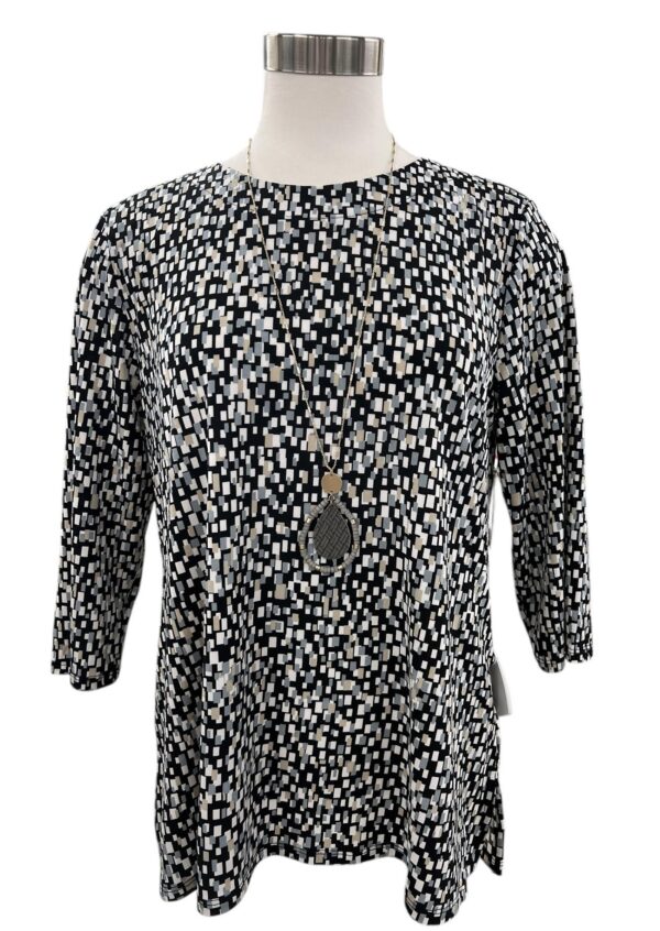 SOUTHERN LADY 3/4 SLEEVE ROUND NECK PRINT TOP - Image 5