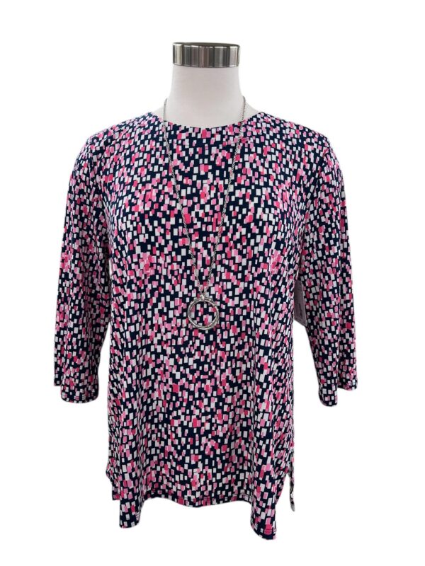 SOUTHERN LADY 3/4 SLEEVE ROUND NECK PRINT TOP - Image 2