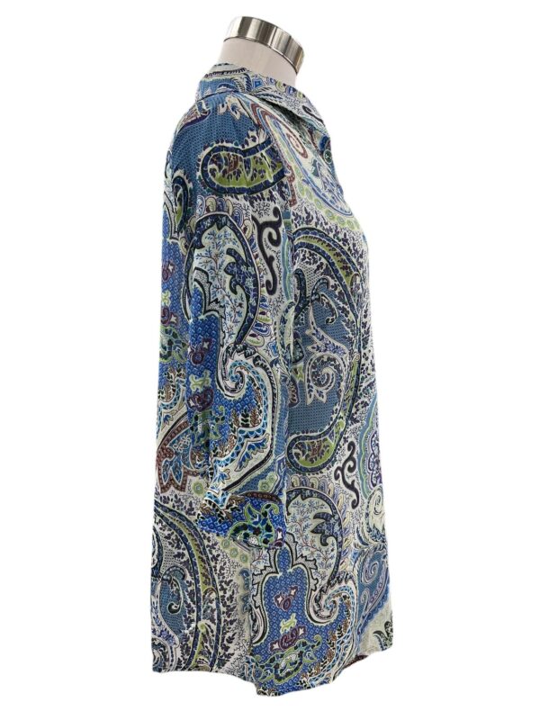 ETHYL PAISLEY TOP WITH MULTIPLE BUTTONS - Image 3