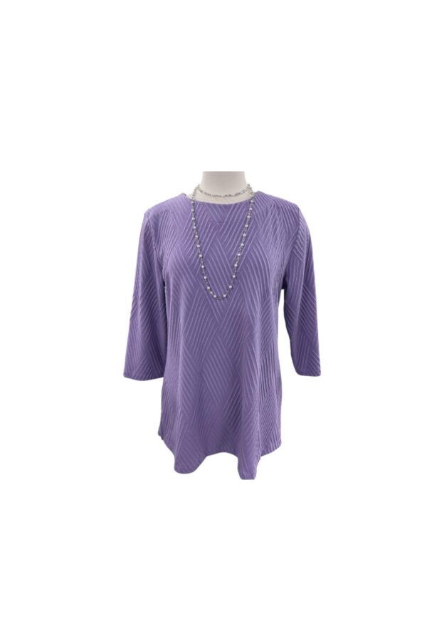 SOUTHERN LADY 3/4 SLEEVE TEXTURED KNIT TOP