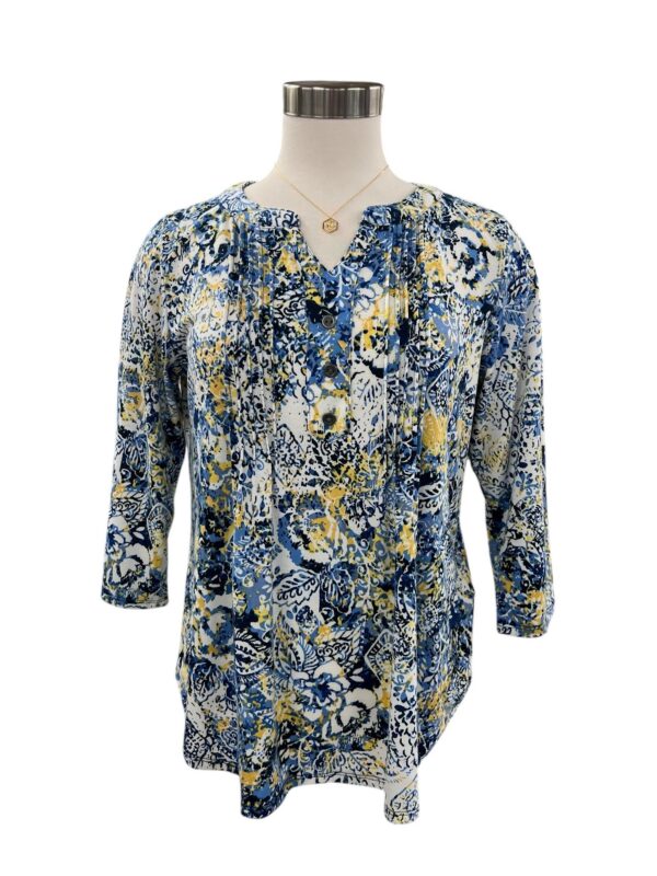 SOUTHERN LADY 3/4 SLEEVE PRINT TOP - Image 2