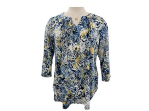 SOUTHERN LADY 3/4 SLEEVE PRINT TOP