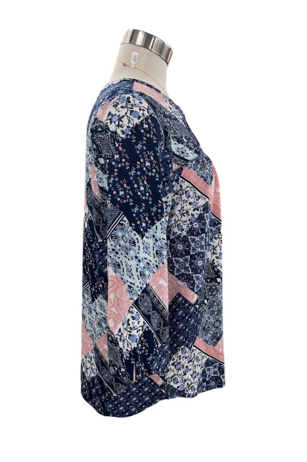 SOUTHERN LADY 3/4 SLEEVE PATCH PRINT TOP - Image 4