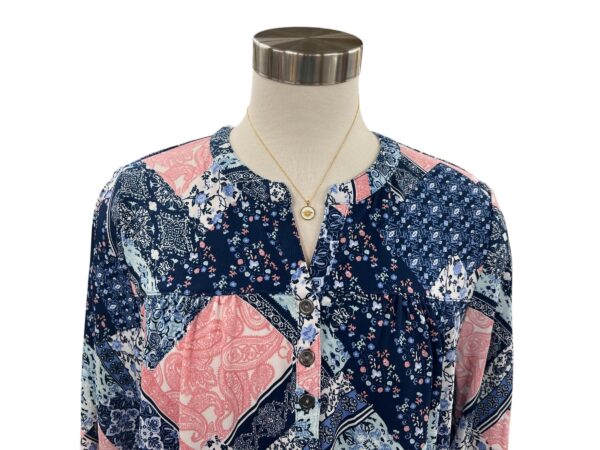 SOUTHERN LADY 3/4 SLEEVE PATCH PRINT TOP - Image 3