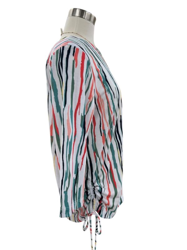 SOUTHERN LADY 3/4 SLEEVE VERTICAL PRINT TOP - Image 4