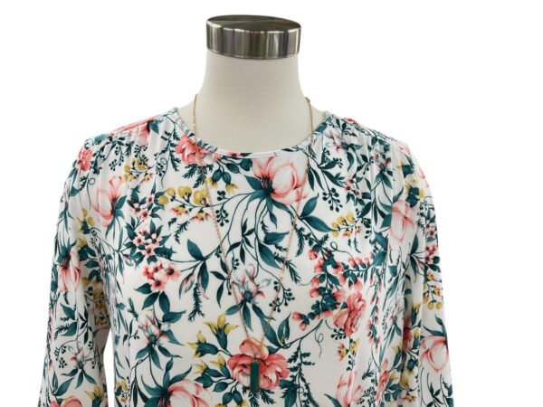 SOUTHERN LADY 3/4 SLEEVE FLORAL PRINT TOP - Image 4