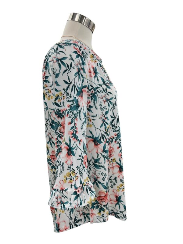 SOUTHERN LADY 3/4 SLEEVE FLORAL PRINT TOP - Image 3
