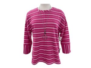 HABITAT WEEKEND TERRY STRIPED BOXY CREW